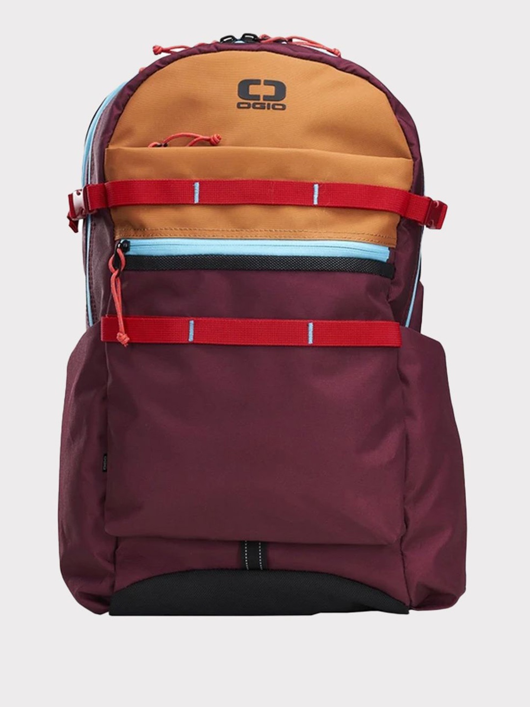 

Ogio Unisex Colourblocked Backpack with Reflective Strip, Maroon