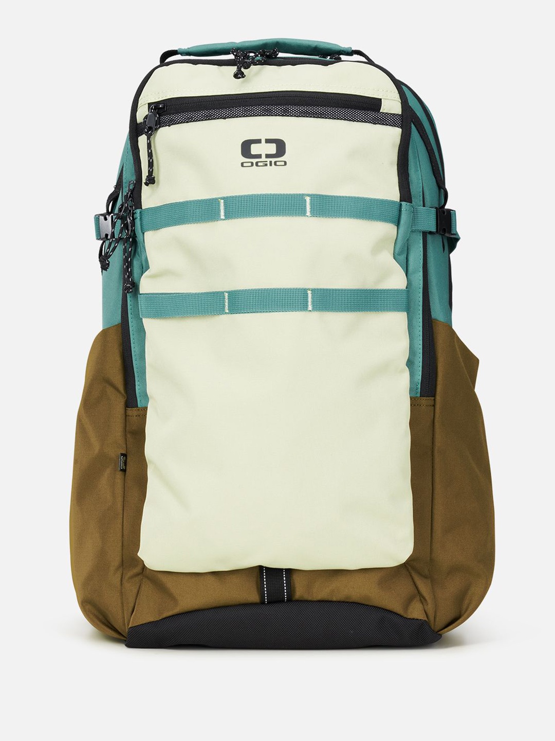 

Ogio Unisex Colourblocked Backpack with Reflective Strip, Green