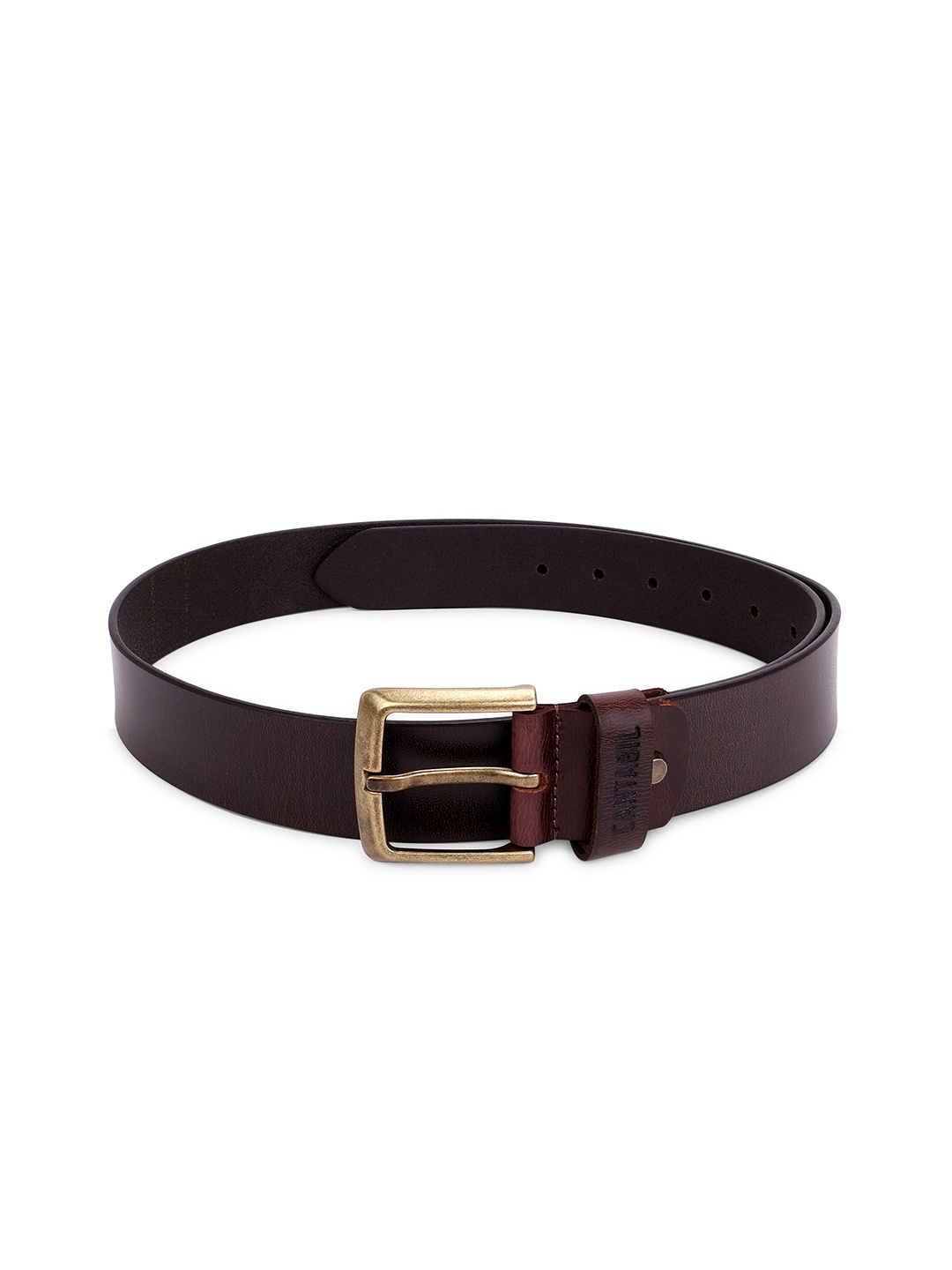 

Cantabil Men Leather Formal Belt, Brown
