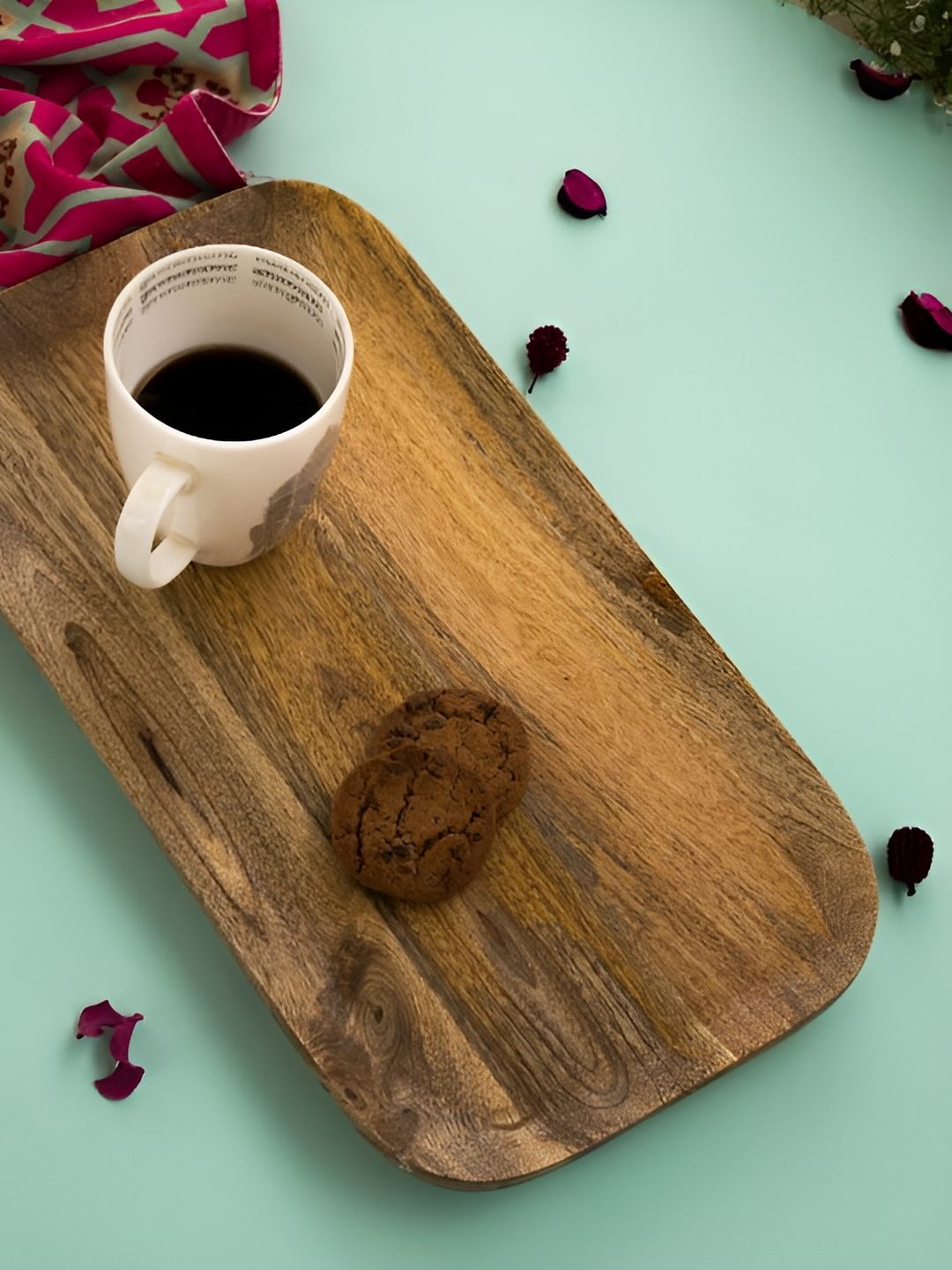 

The Pitara Project Brown Wooden Serving Tray