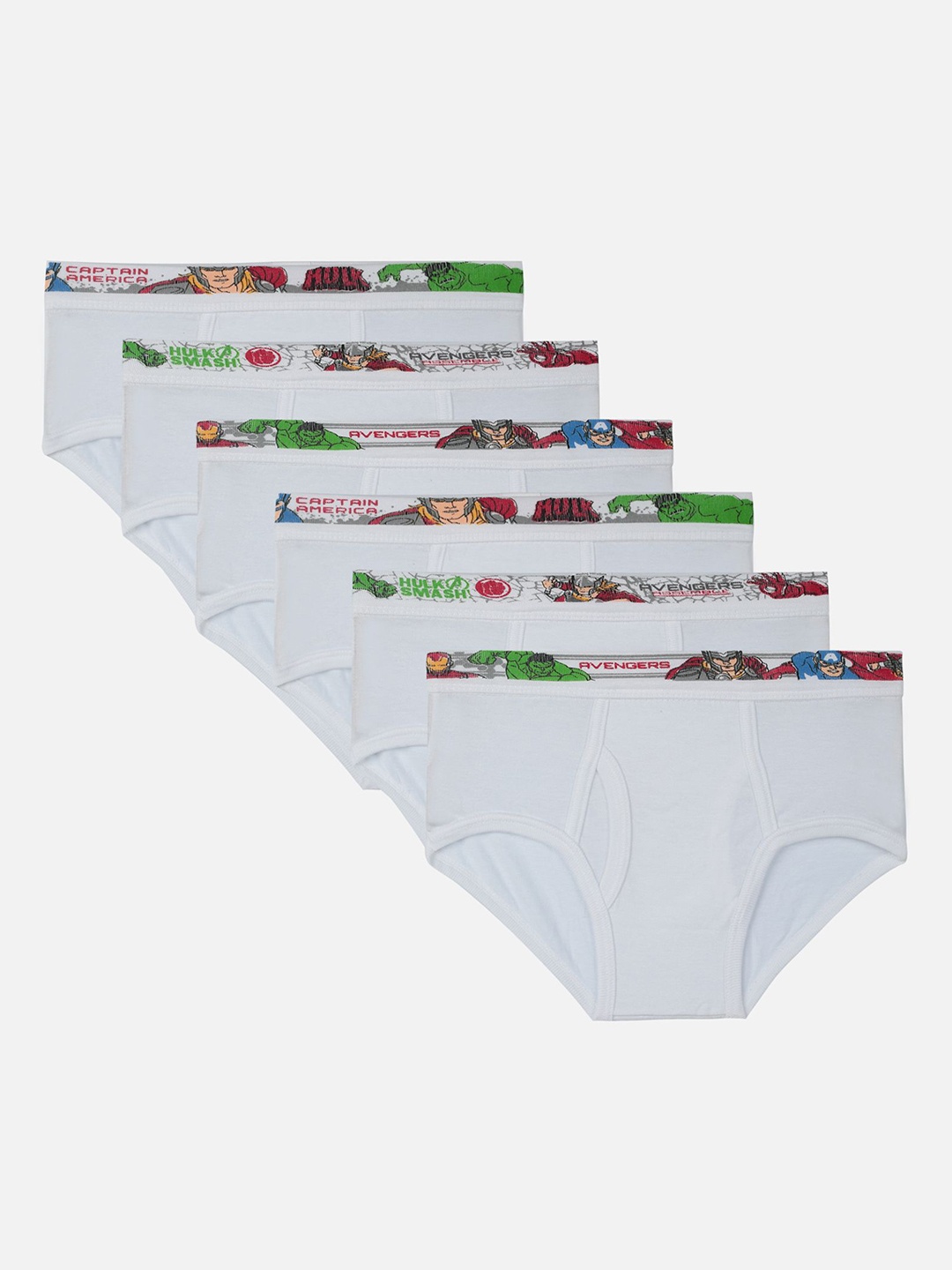 

Bodycare Kids Boys Pack Of 6 Cotton Basic Briefs KIA302-PK007_P6, White