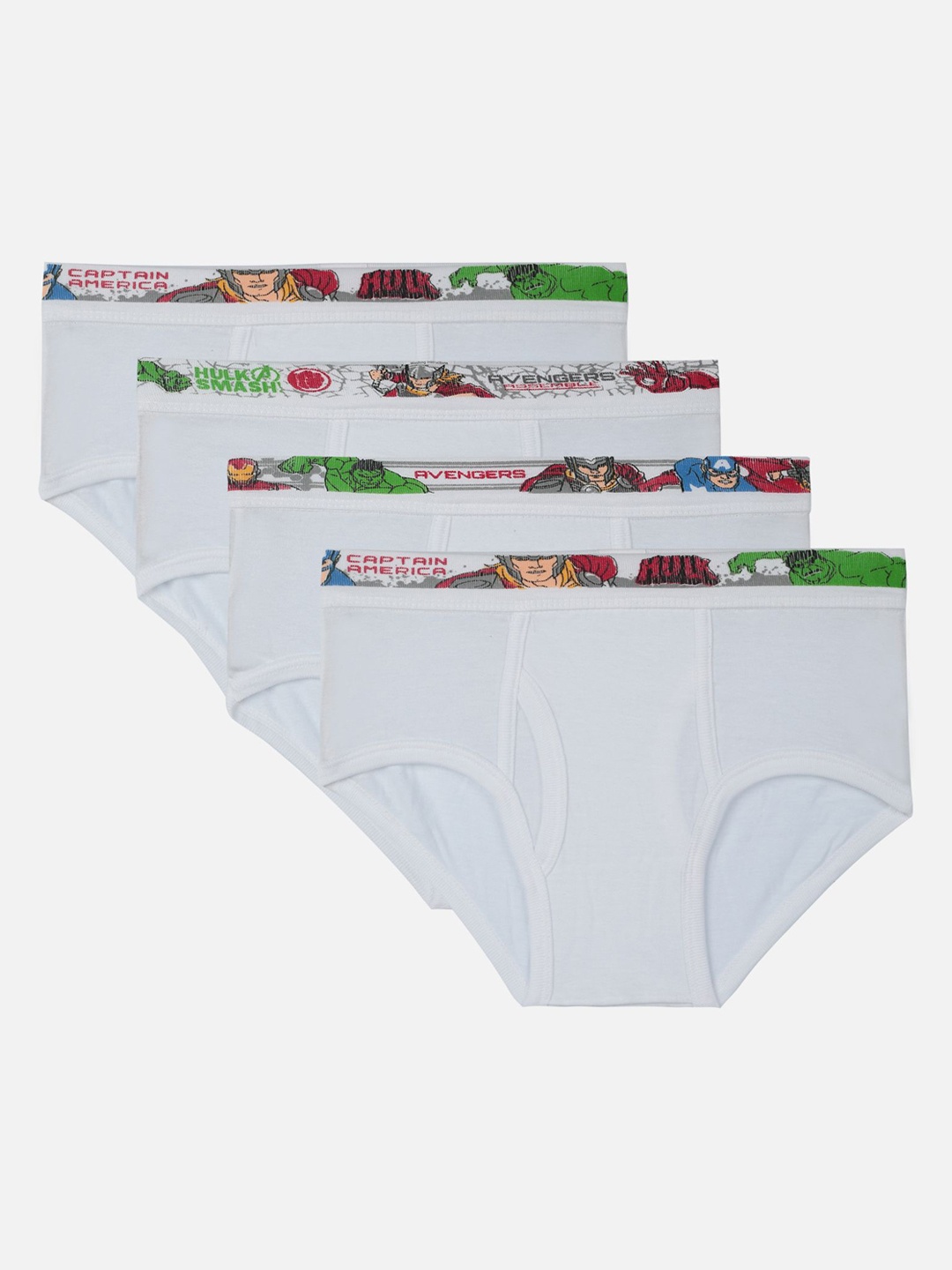 

Bodycare Kids Boys Pack Of 4 Anti Bacterial Cotton Basic Briefs KIA302-PK004_P4, White