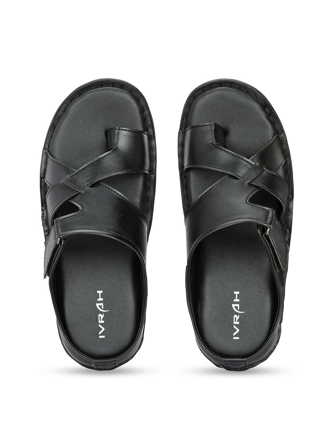 

IVRAH Men Comfort Sandals, Black