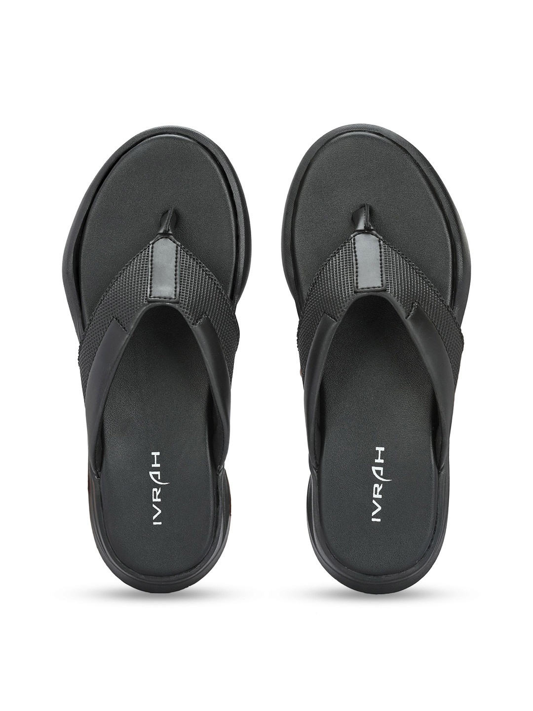 

IVRAH Men Slip-On Comfort Sandals, Black