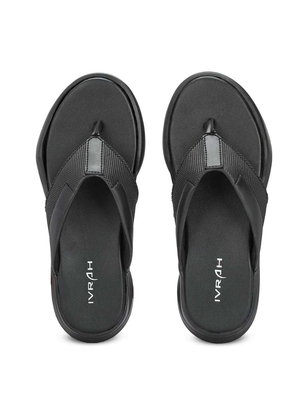 

IVRAH Men Comfort Sandals, Black