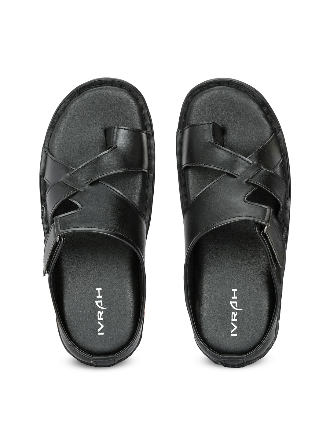 

IVRAH Men Comfort Sandals, Black