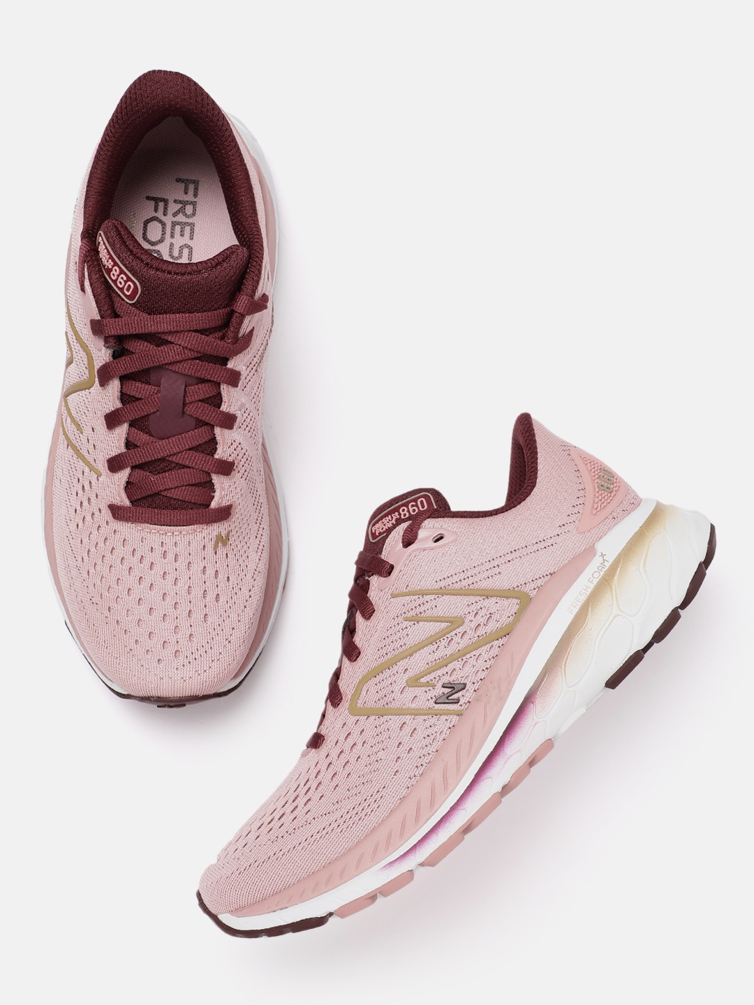 

New Balance Women 860 Fresh Foam Running Shoes, Pink