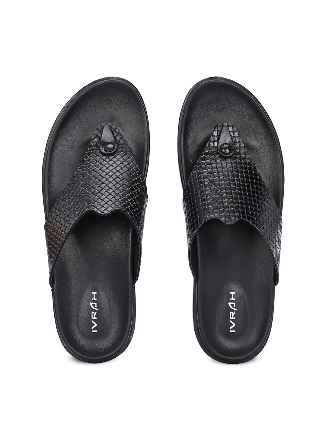 

IVRAH Men Comfort Sandals, Black