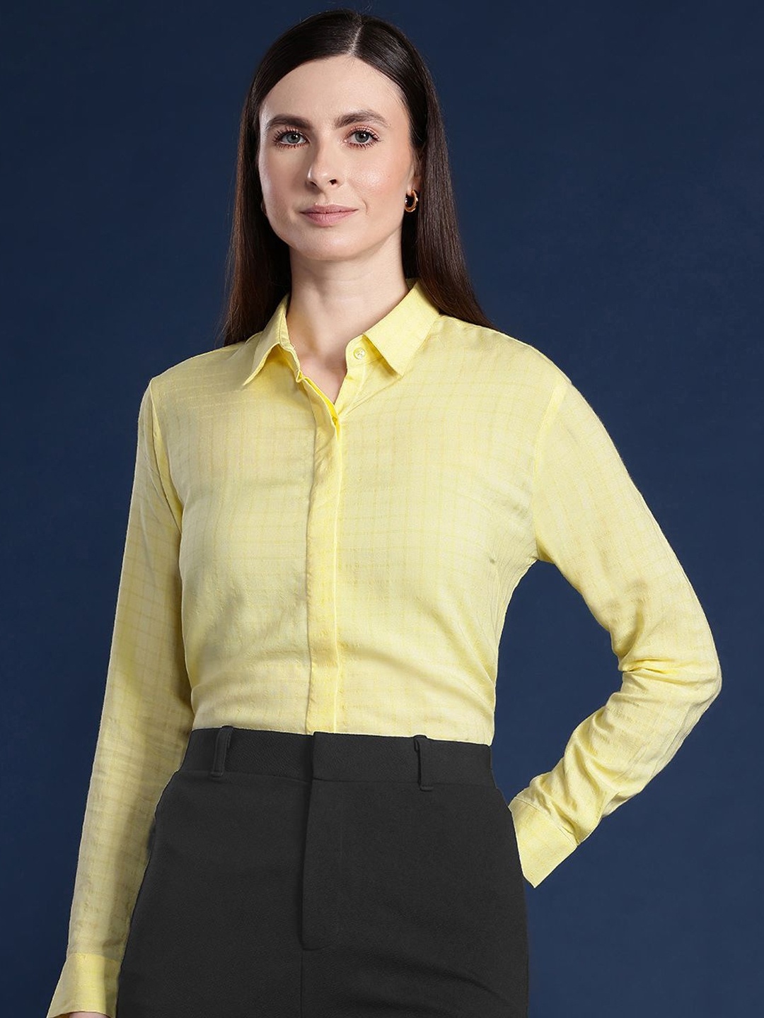 

Hancock Seersucker Formal Shirt, Yellow