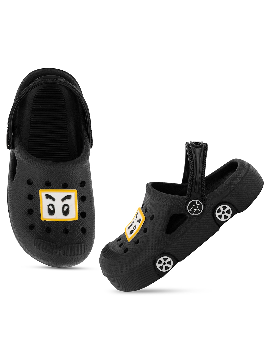 

Smartots Kids Self Design Clogs, Black
