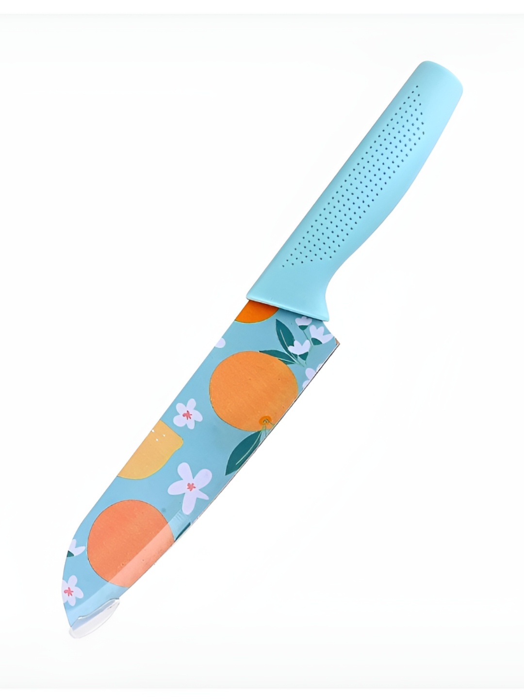 

P-Plus International Blue & Orange Printed Vegetable Cutting Knife