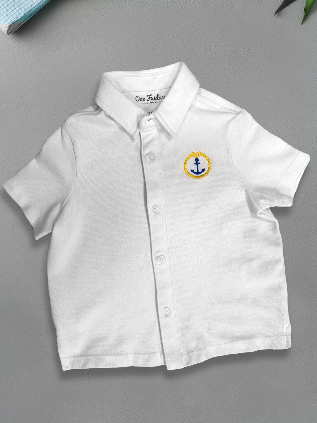 

One Friday Boys Comfort Opaque Casual Shirt, White