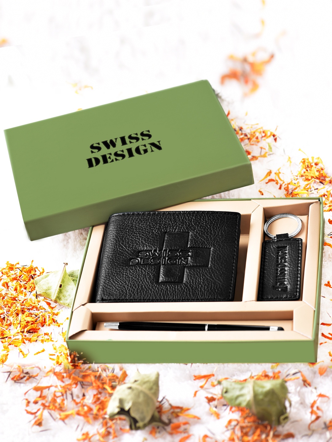 

Swiss Design Unisex Accessory Gift Set of, Black
