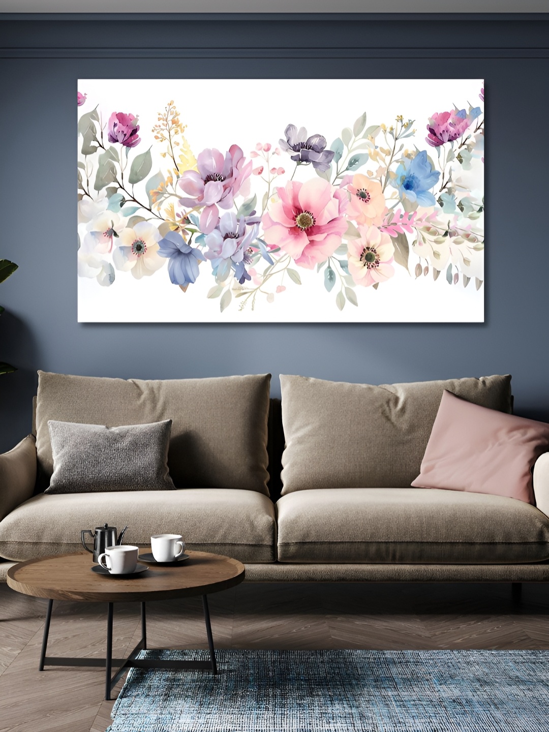 

OLIVE TREE White & Red Wooden Paintings Wall Art