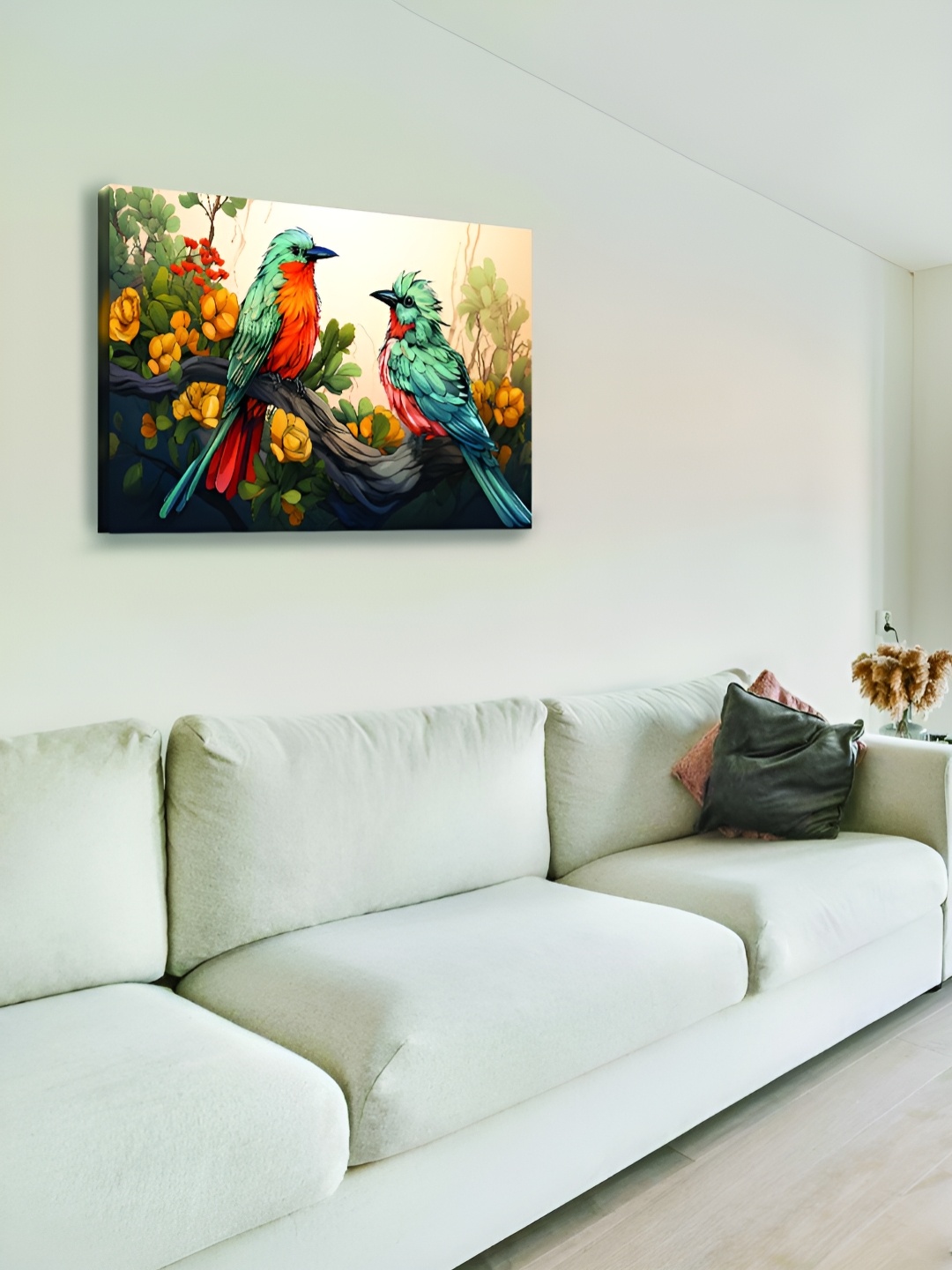 

OLIVE TREE Blue & Red Wooden Paintings Wall Art