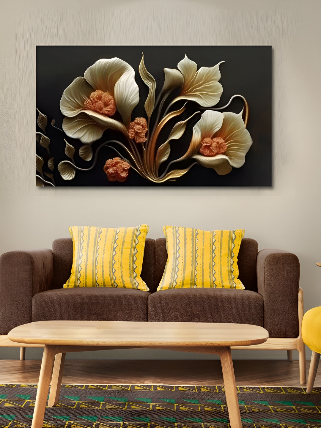 

OLIVE TREE Black & Green Wooden Paintings Wall Art