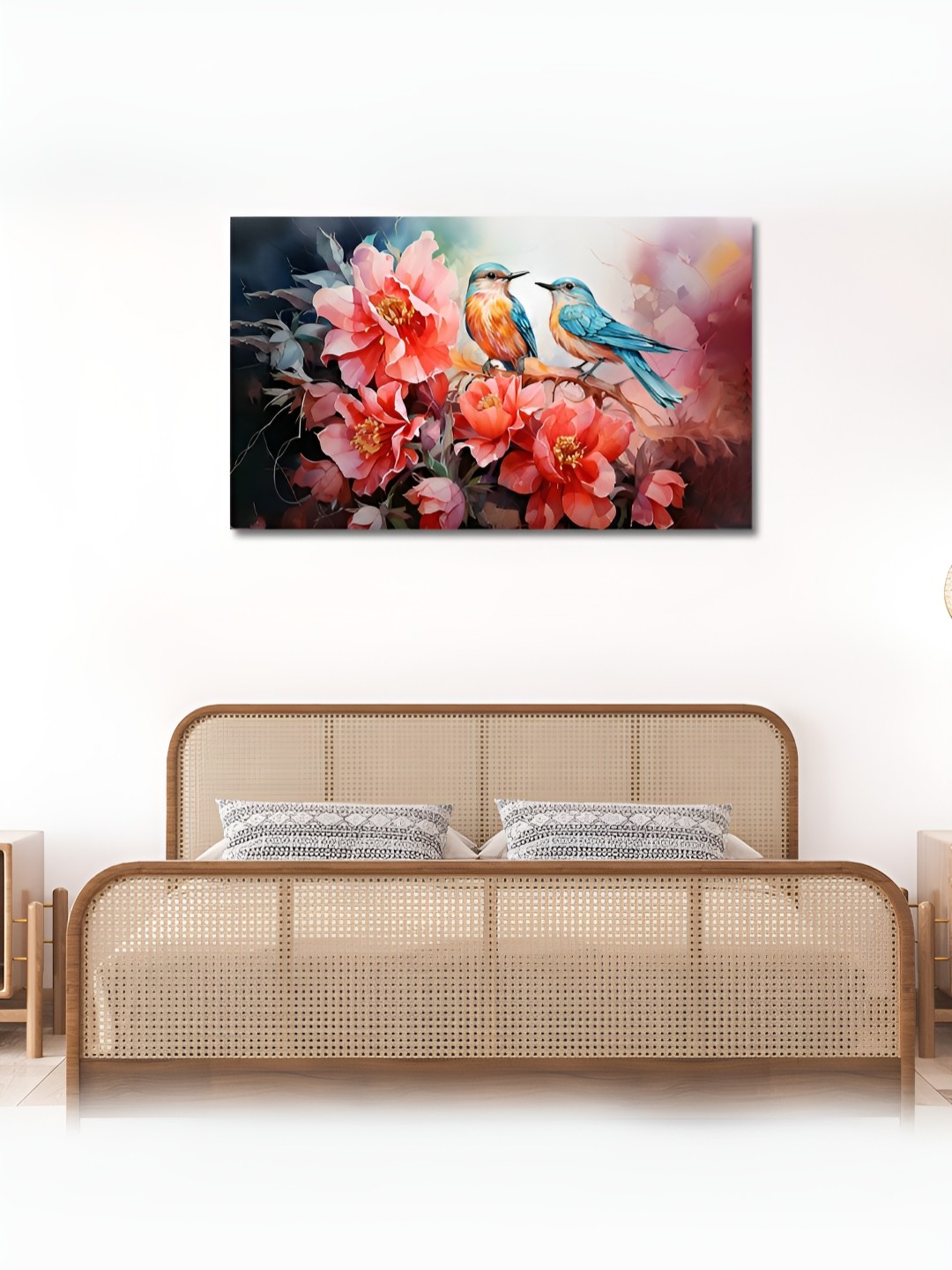

OLIVE TREE Pink & Blue Wooden Paintings Wall Art