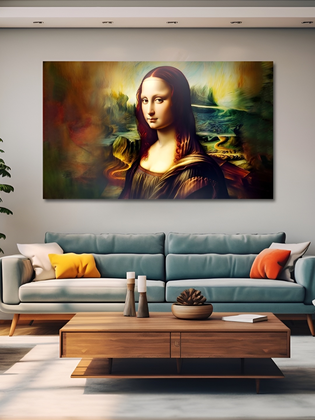 

OLIVE TREE Brown & Green Wooden Paintings Wall Art