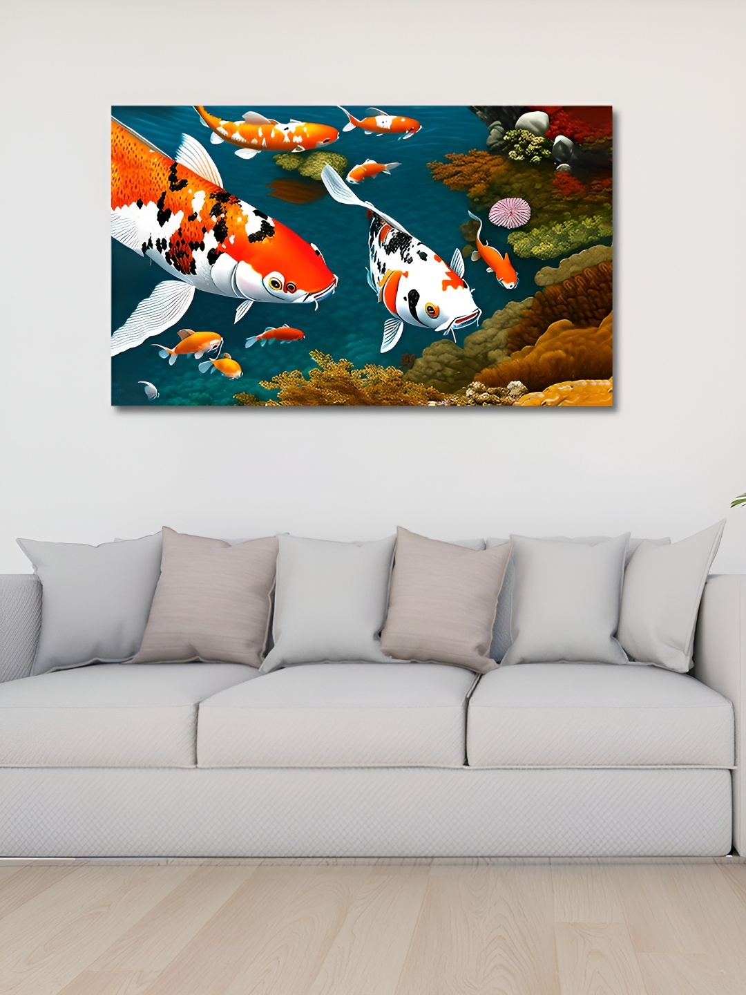

OLIVE TREE White & Orange Wooden Birds and Animals Wall Art