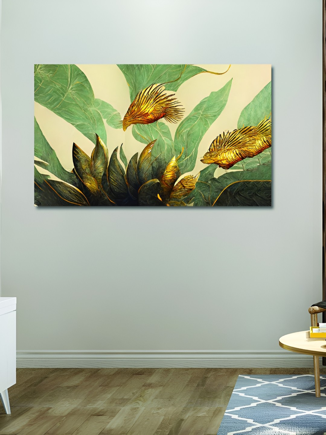 

OLIVE TREE Green & Brown Wooden Canvas Wall Art