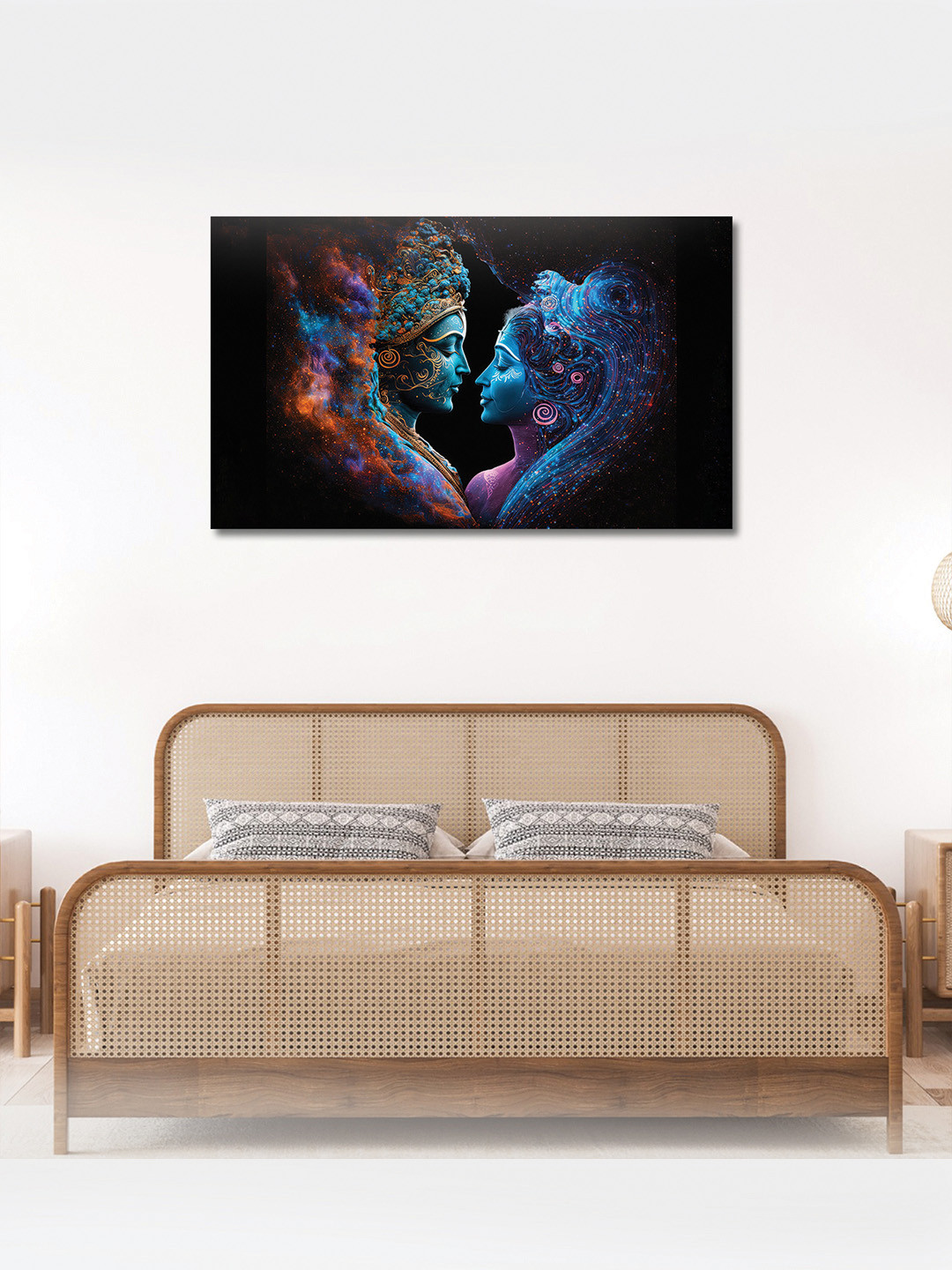 

OLIVE TREE Blue & Orange Wooden Religious Wall Paintings