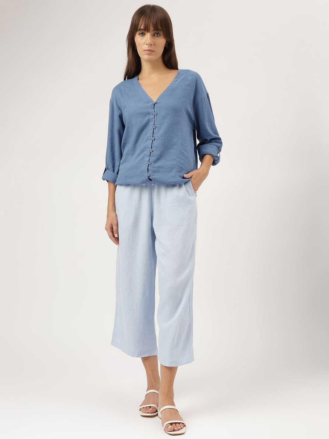 

Marks & Spencer Shirt Style Top, Blue