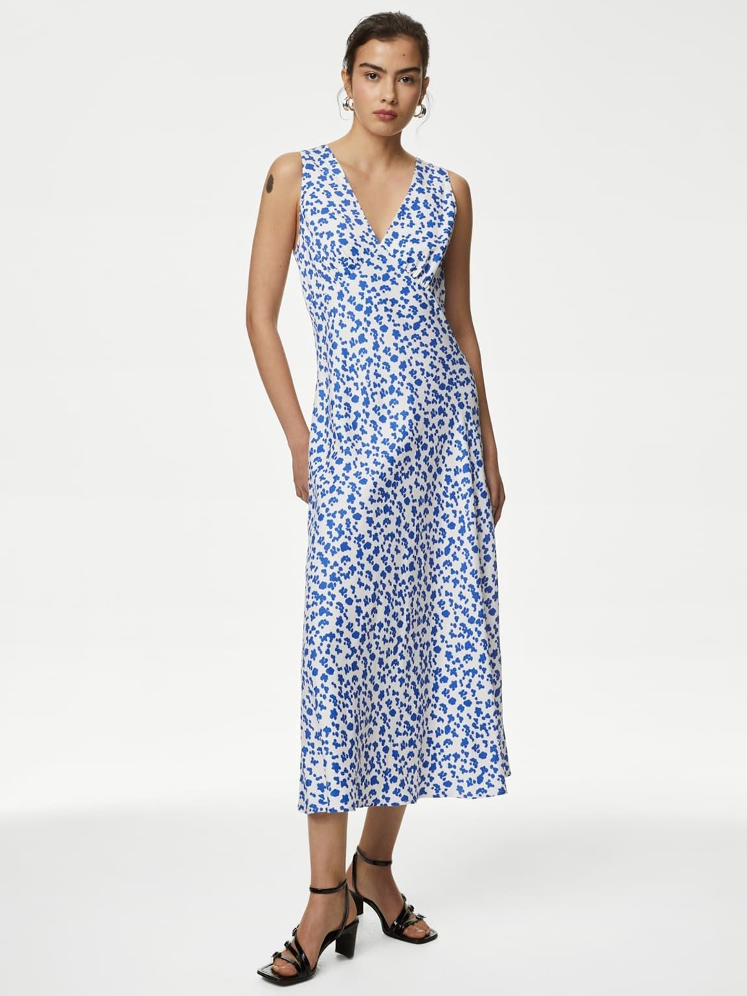 

Marks & Spencer Floral Print Maxi Dress, Blue