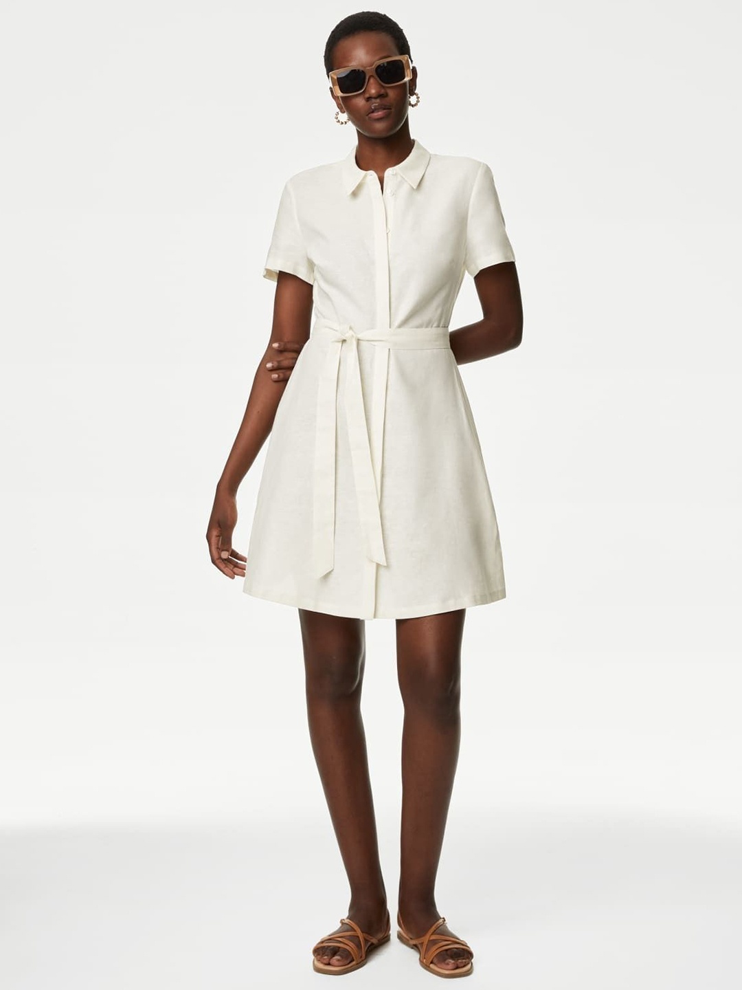 

Marks & Spencer Shirt Dress, White