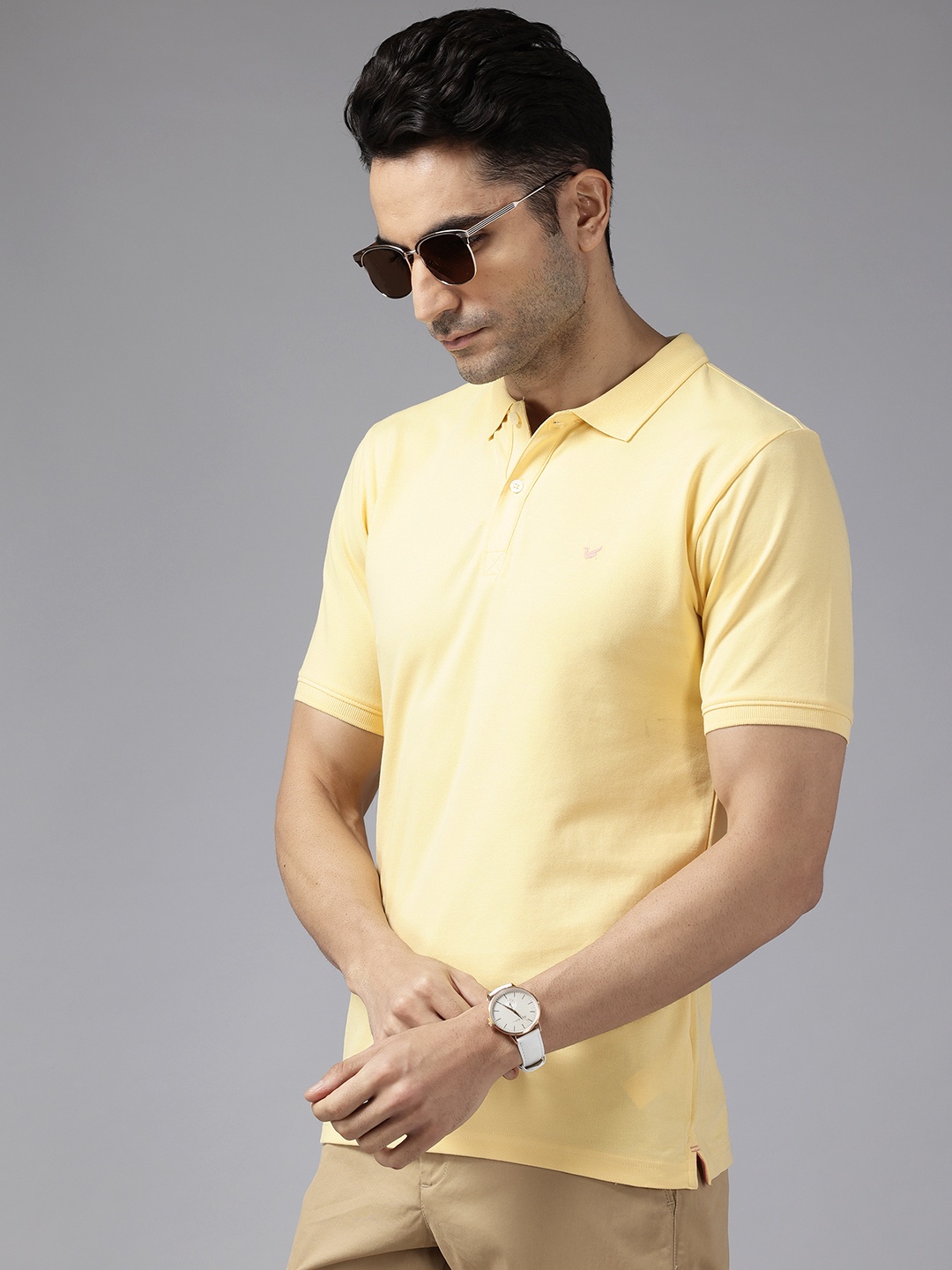 

Blackberrys Polo Collar Slim Fit T-shirt, Cream