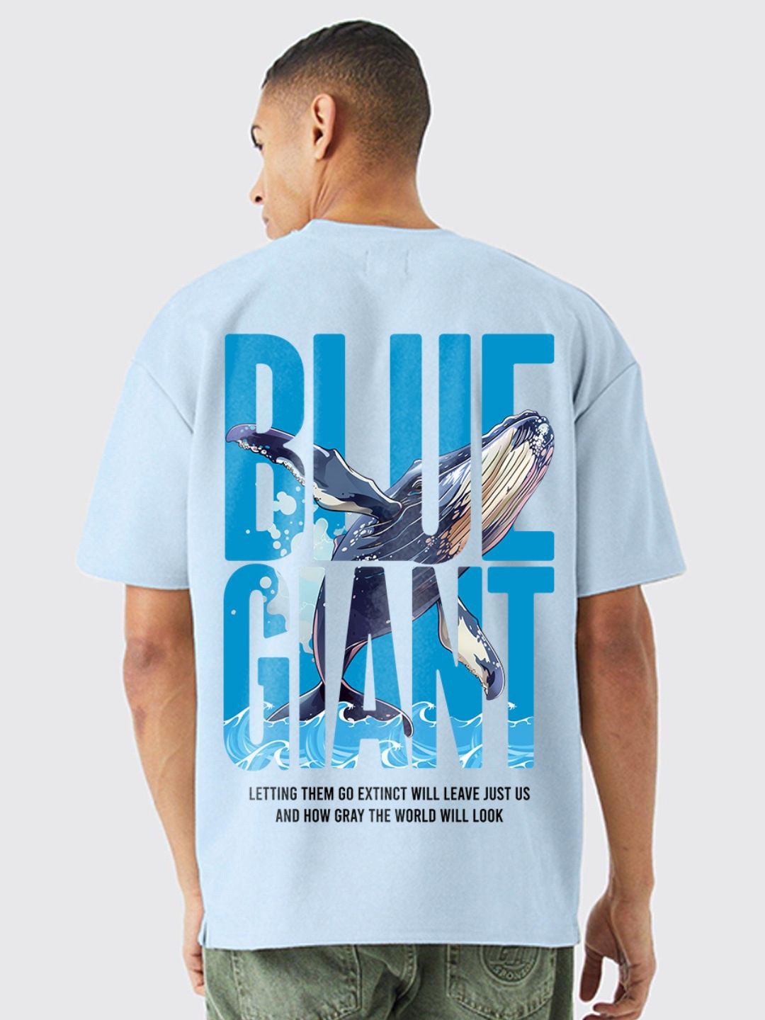 

PRONK Men Typography Printed Extended Sleeves T-shirt, Blue