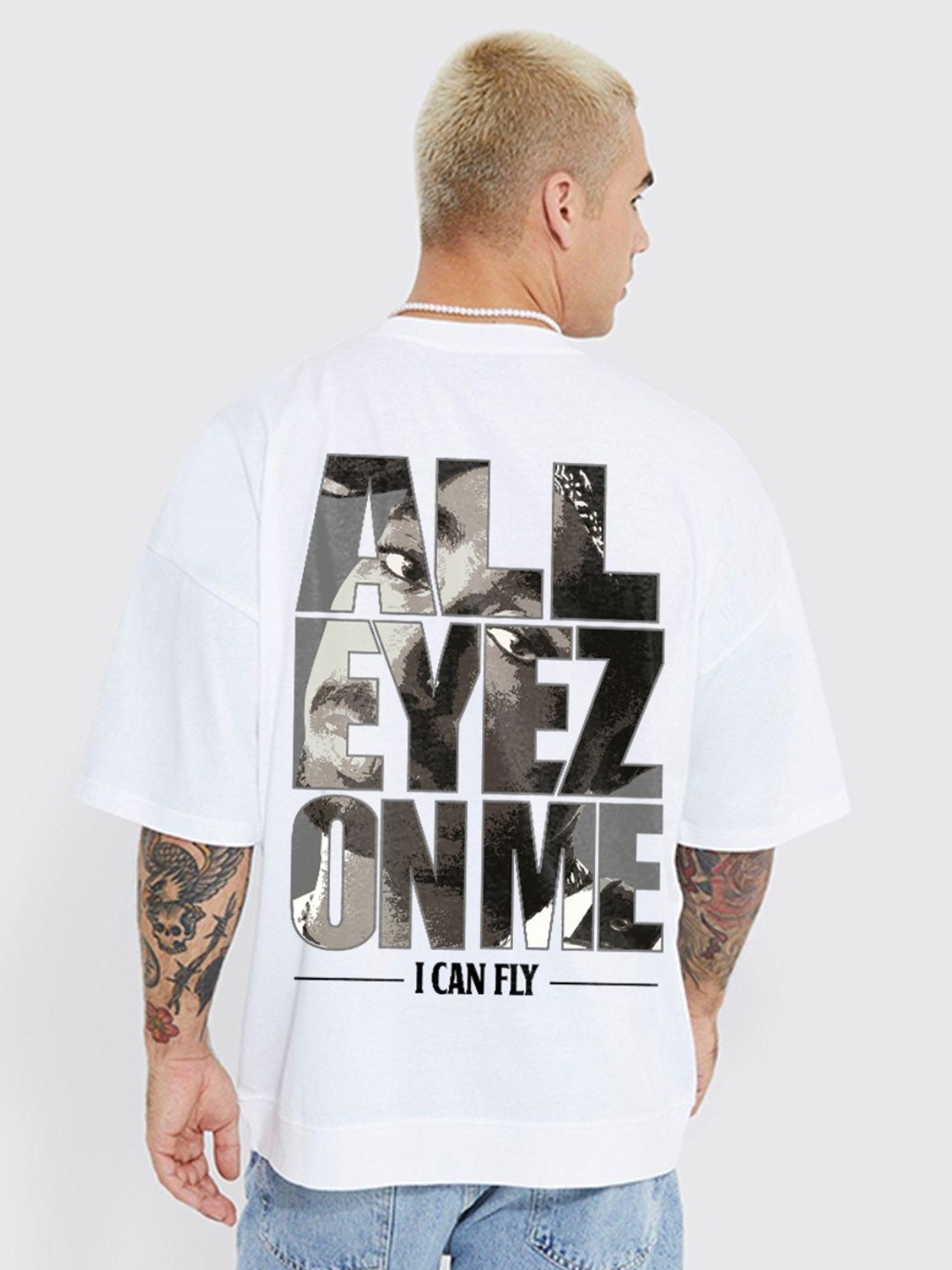 

PRONK Men Printed T-shirt, White