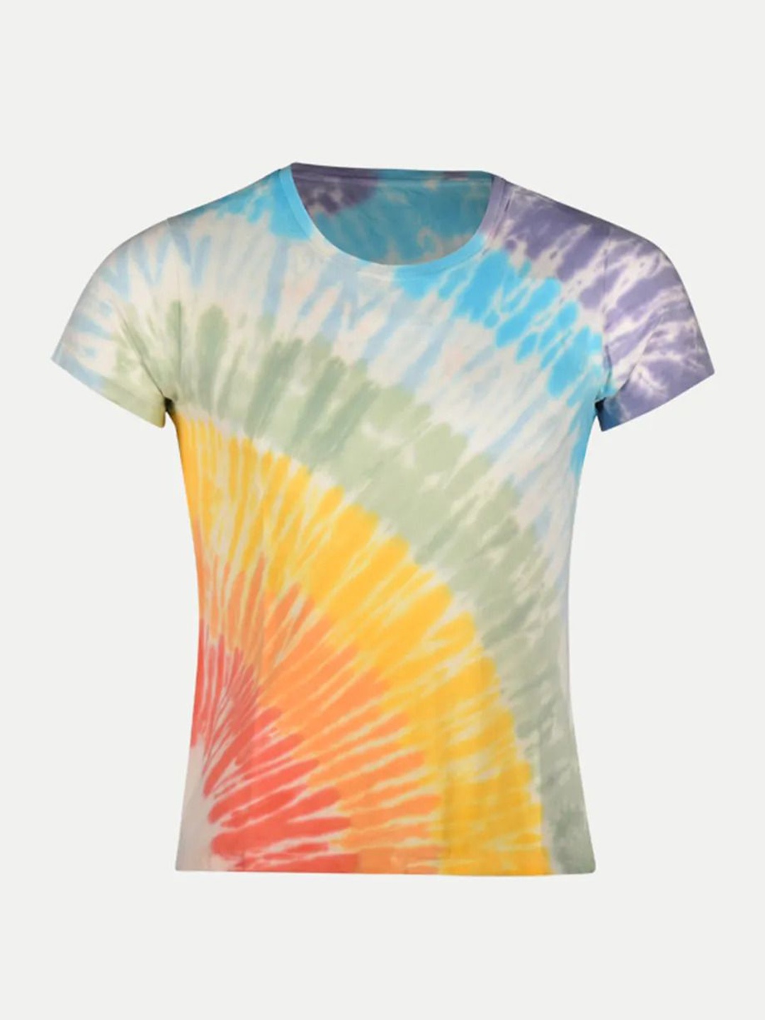 

BAESD Girls Tie And Dye Round Neck T-shirt, White