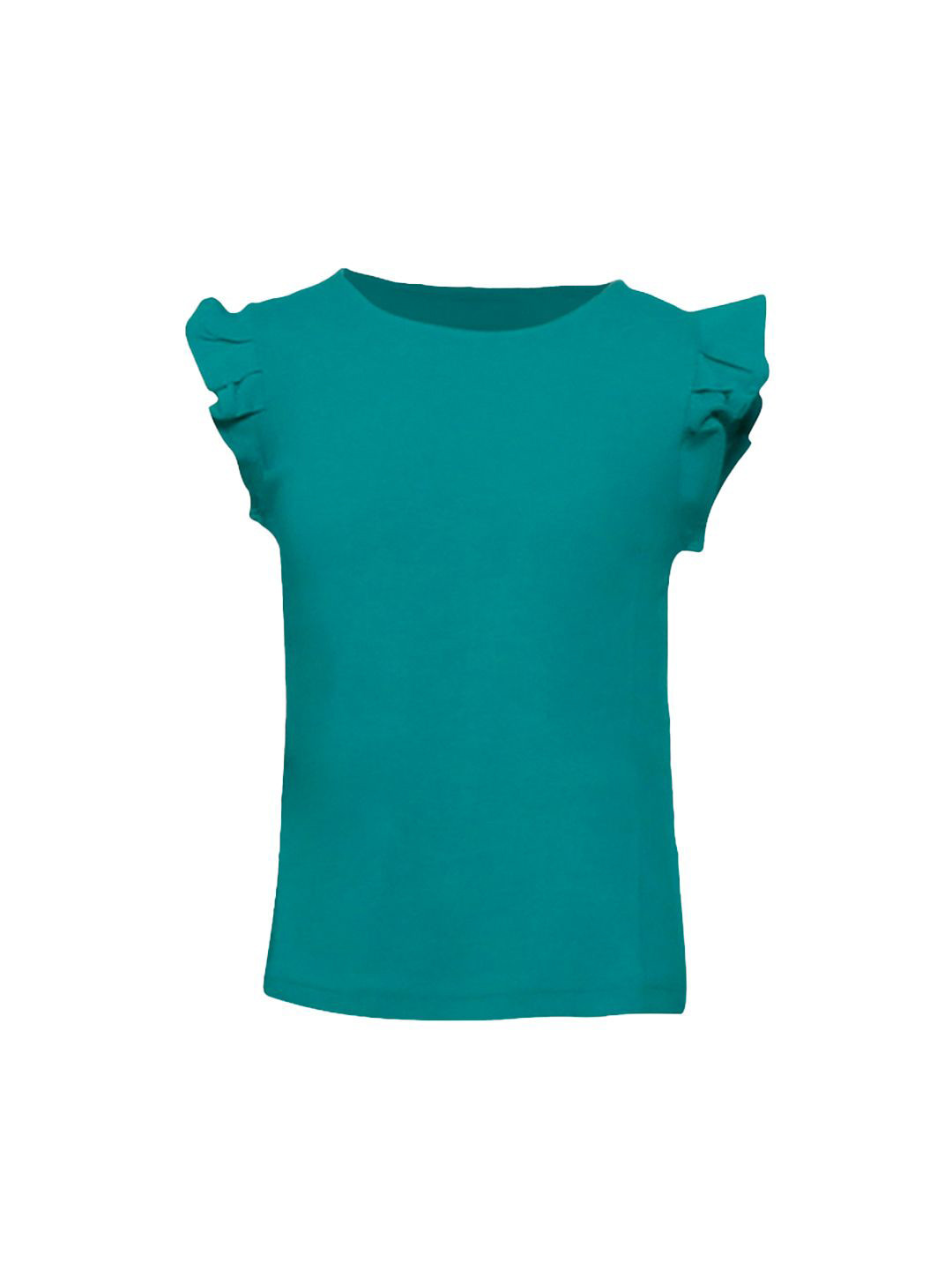 

BAESD Girls Solid Round Neck T-shirt, Green