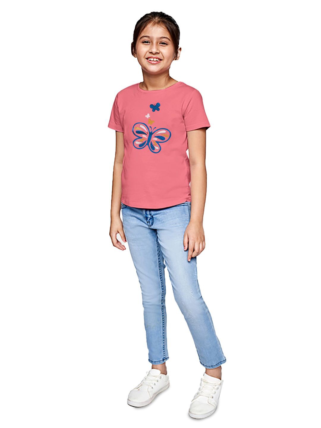

BAESD Girls Applique T-shirt, Pink