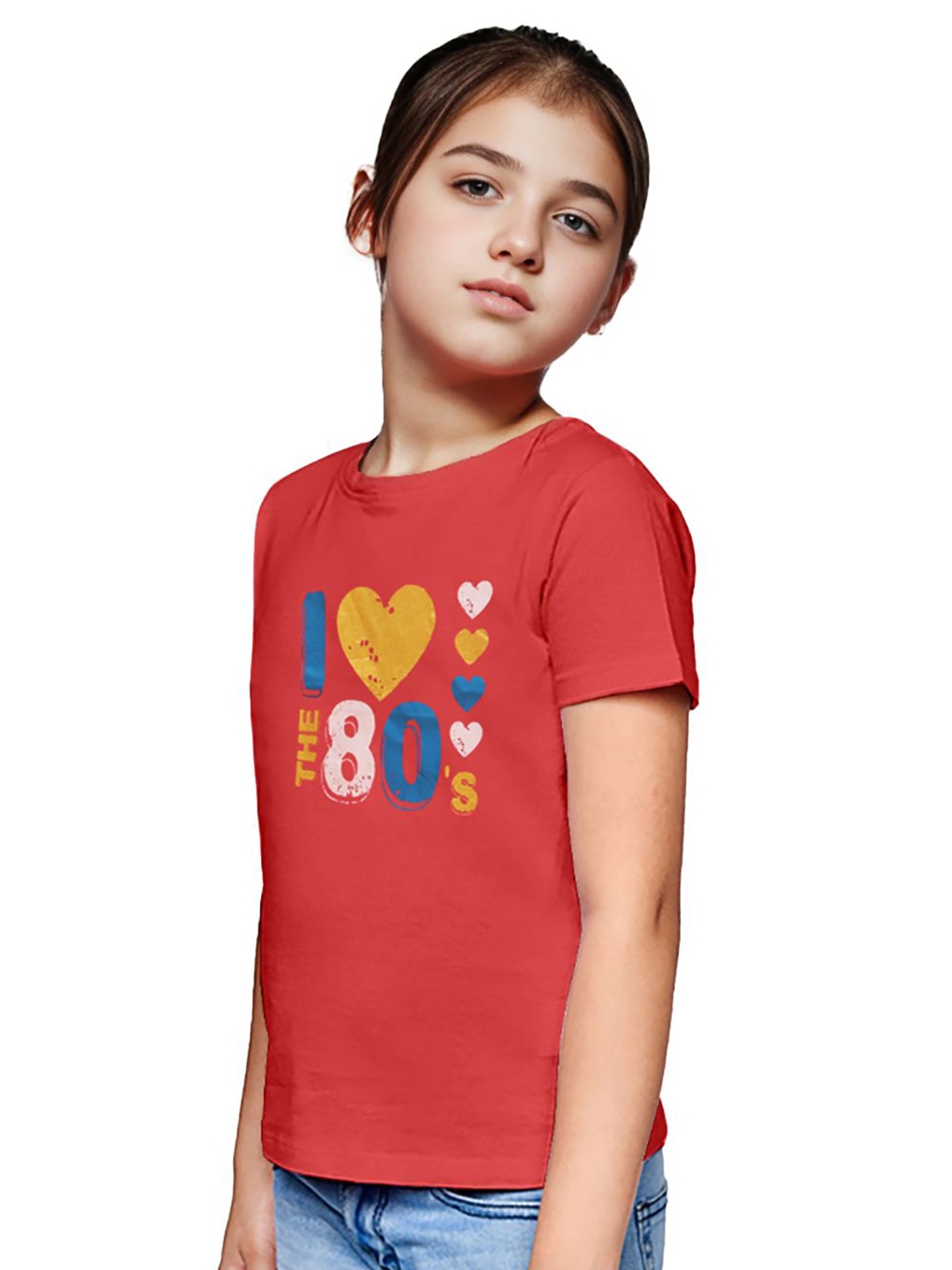 

BAESD Boys Typography Printed Applique T-shirt, Red