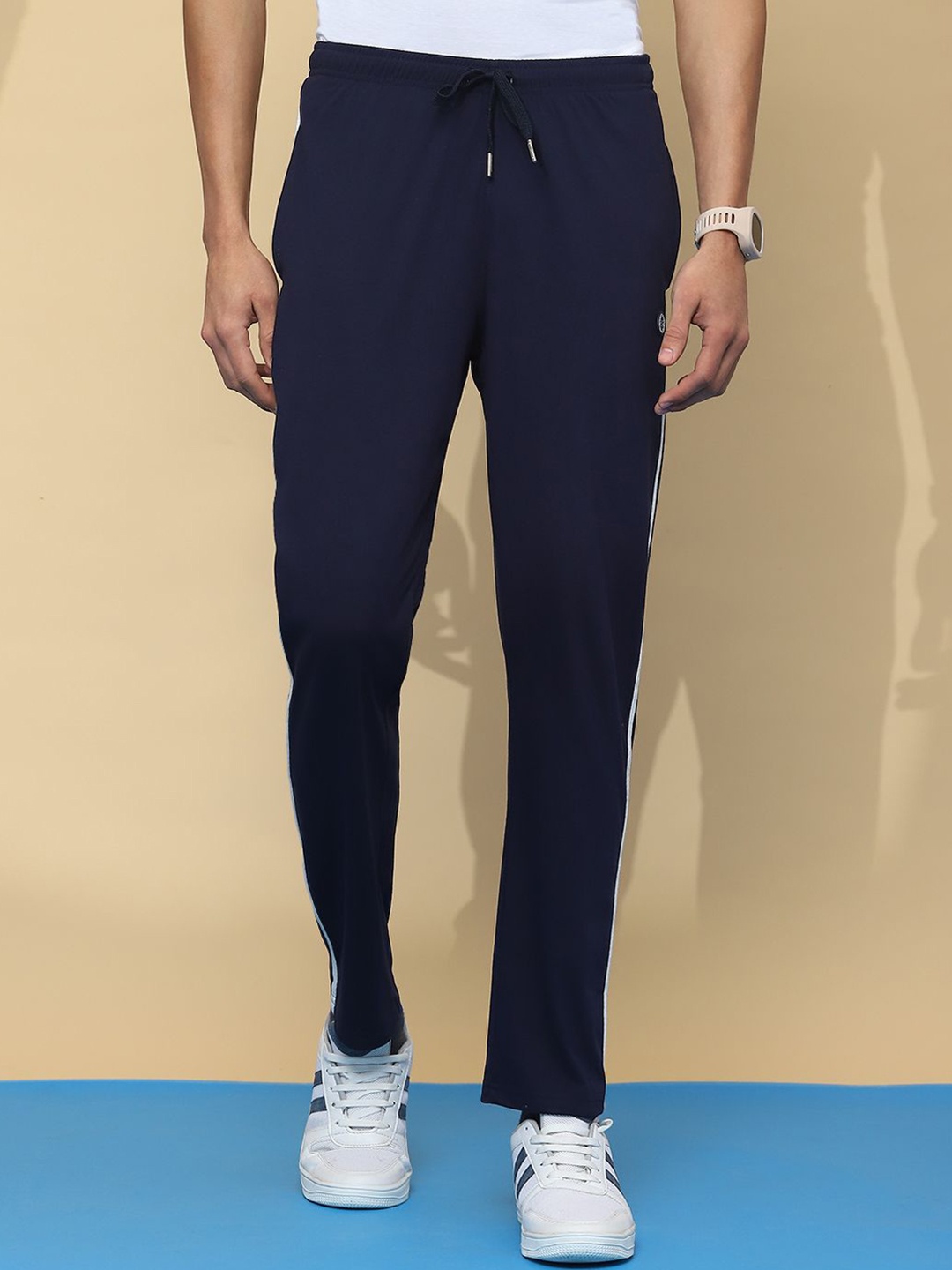 

Cloak & Decker by Monte Carlo Men Mid-Rise Track Pants, Blue