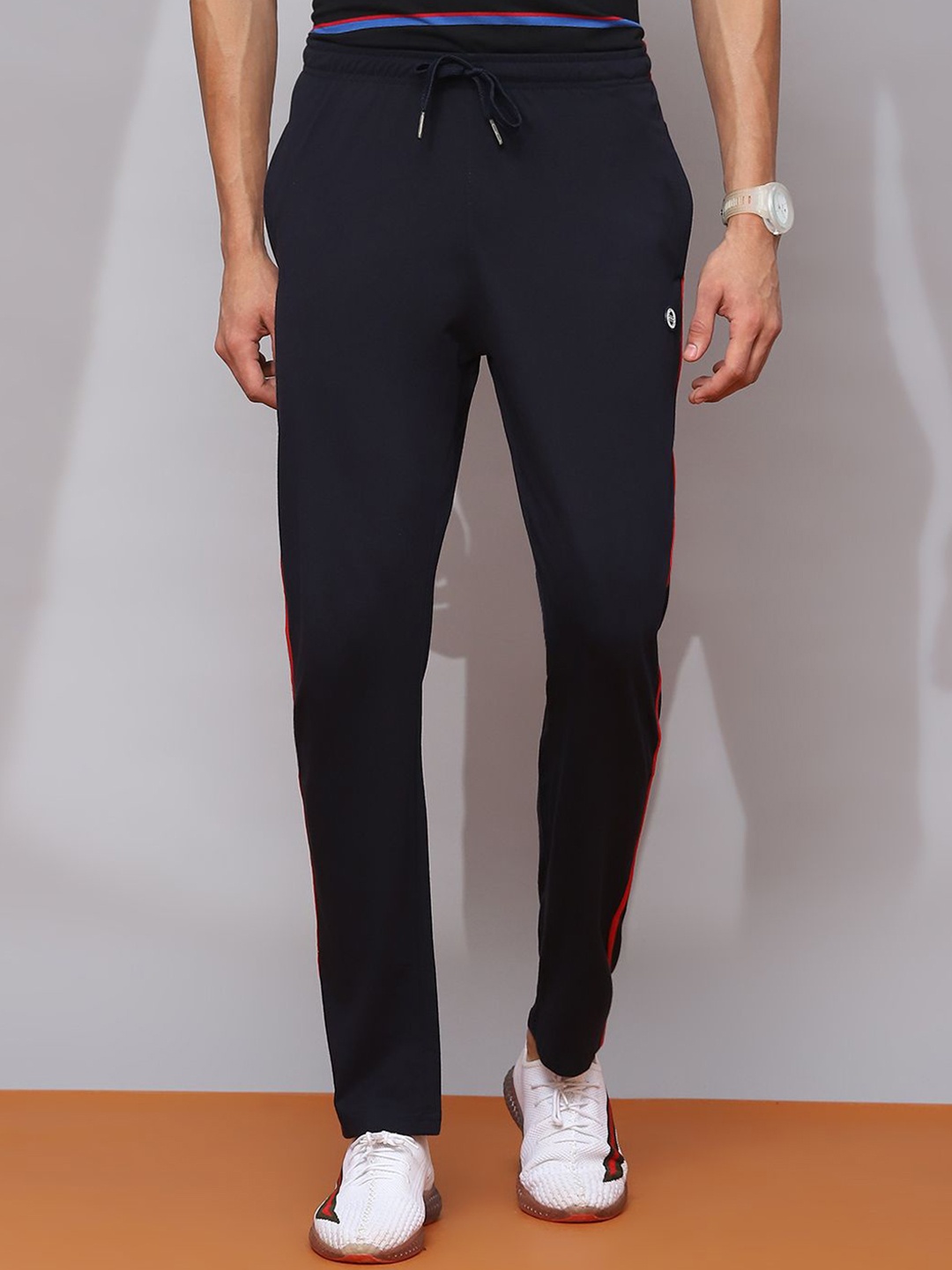 

Cloak & Decker by Monte Carlo Men Mid Rise Track Pants, Navy blue
