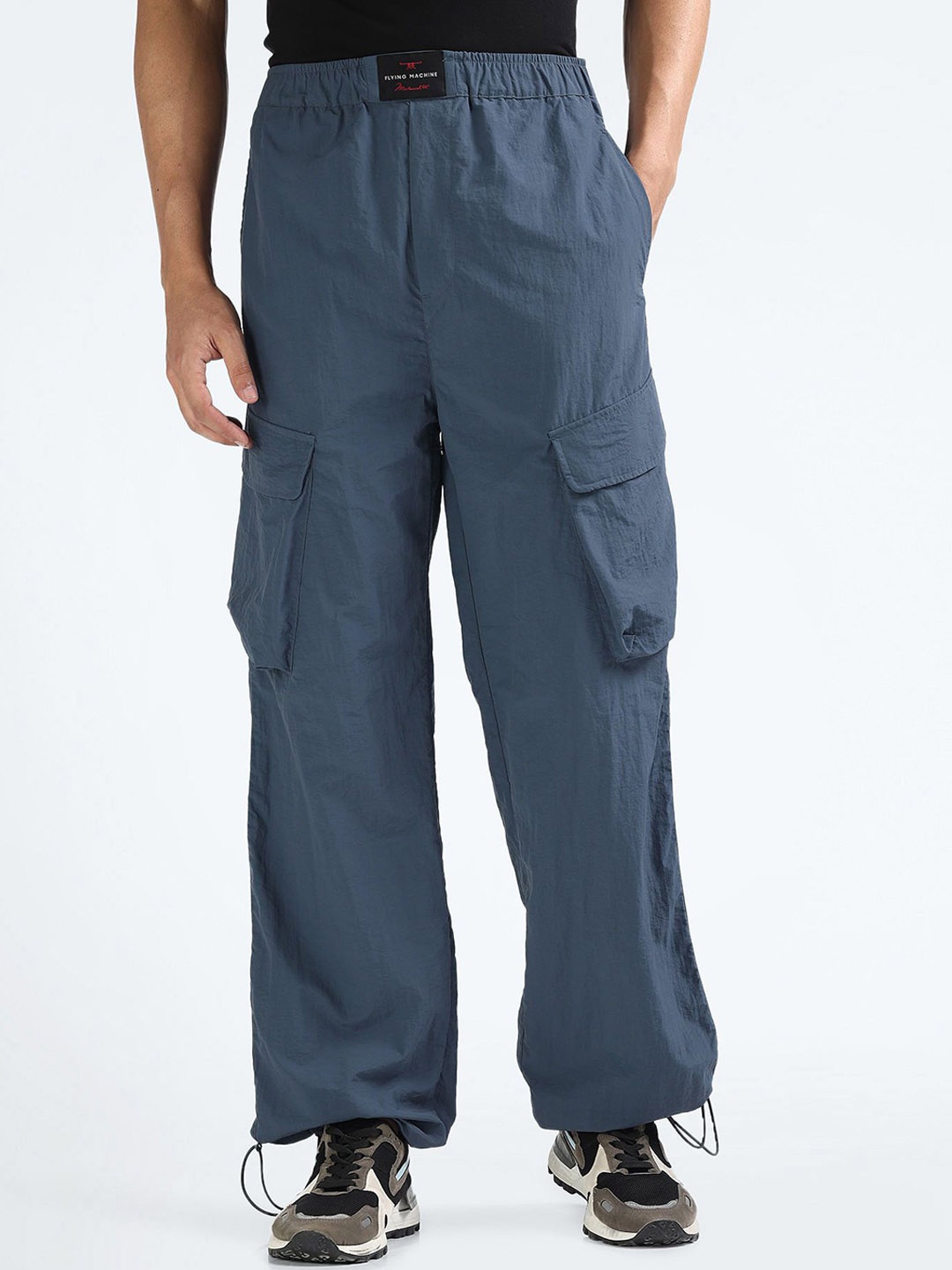 

Flying Machine Men Cargos Trousers, Blue