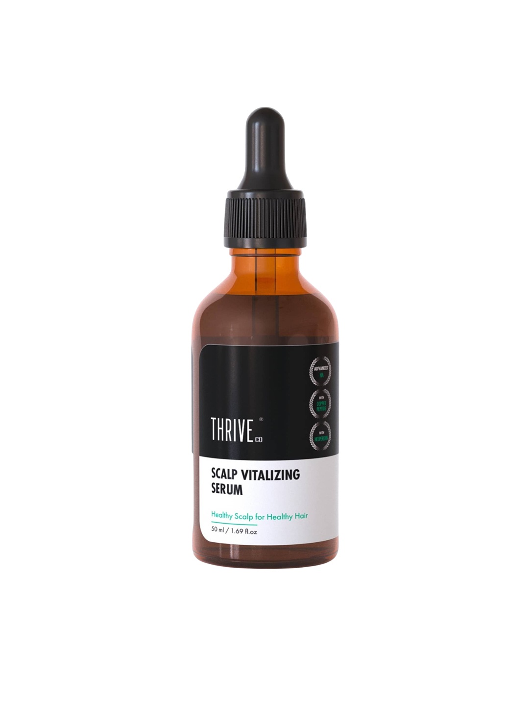 

Thriveco Scalp Vitalizing Serum with Advanced Hyaluronic Acid & Copper Peptide - 50 ml, Black