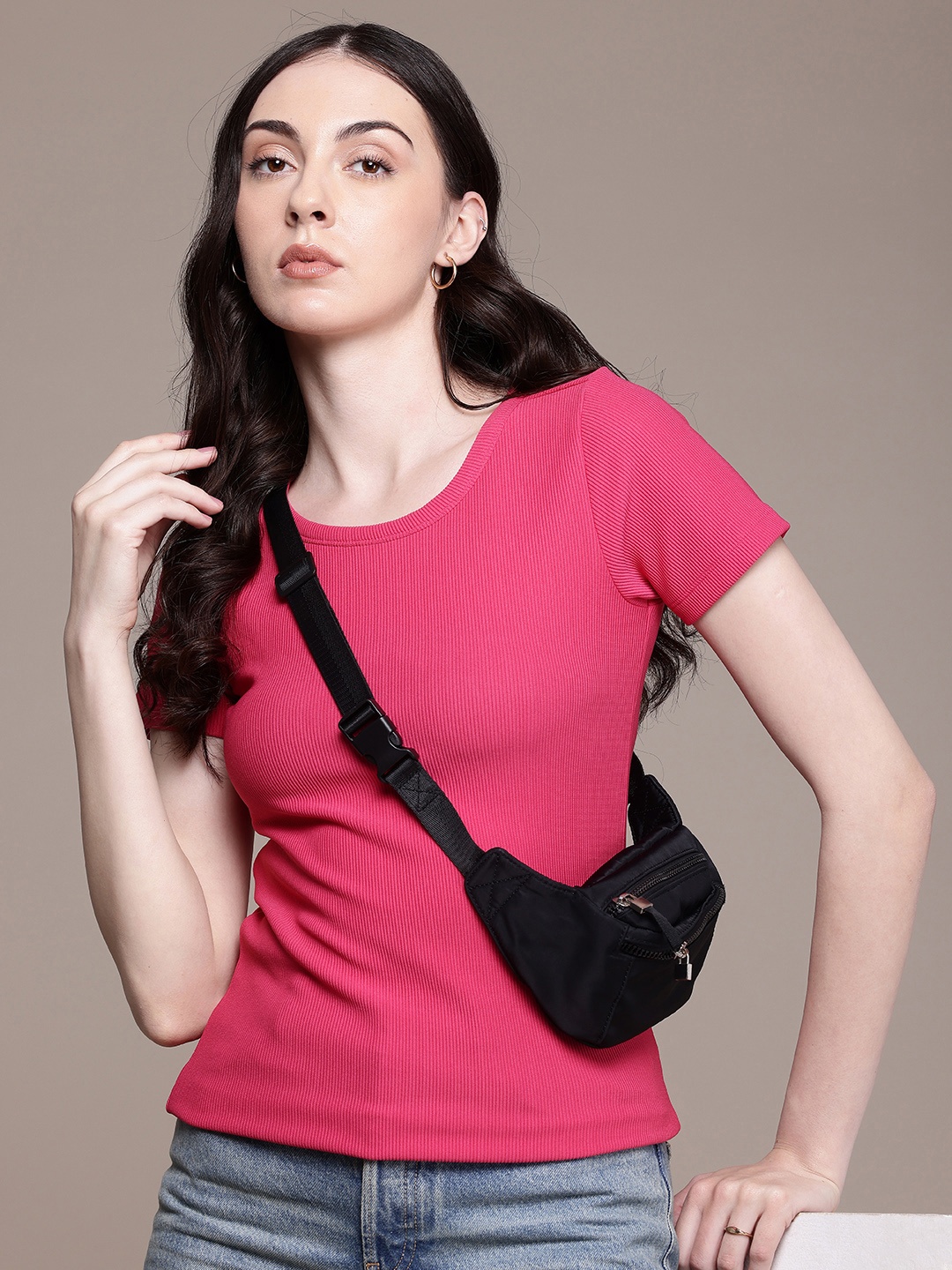 

FCUK Anti Odour Compression T-shirt, Pink