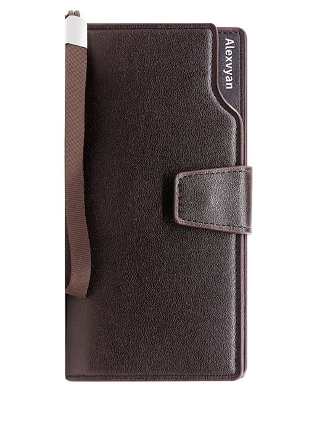 

Alexvyan Women Zip Around Wallet, Brown