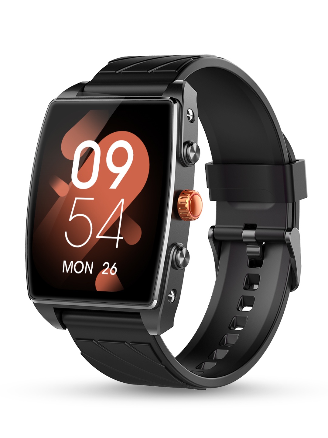 

pebble Mega 2.06" Amoled Display Smartwatch With Bluetooth Calling & Premium Metal Build, Black