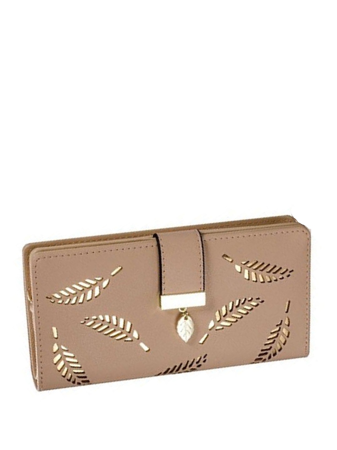 

Alexvyan Women Floral Self Design Two Fold Wallet, Beige