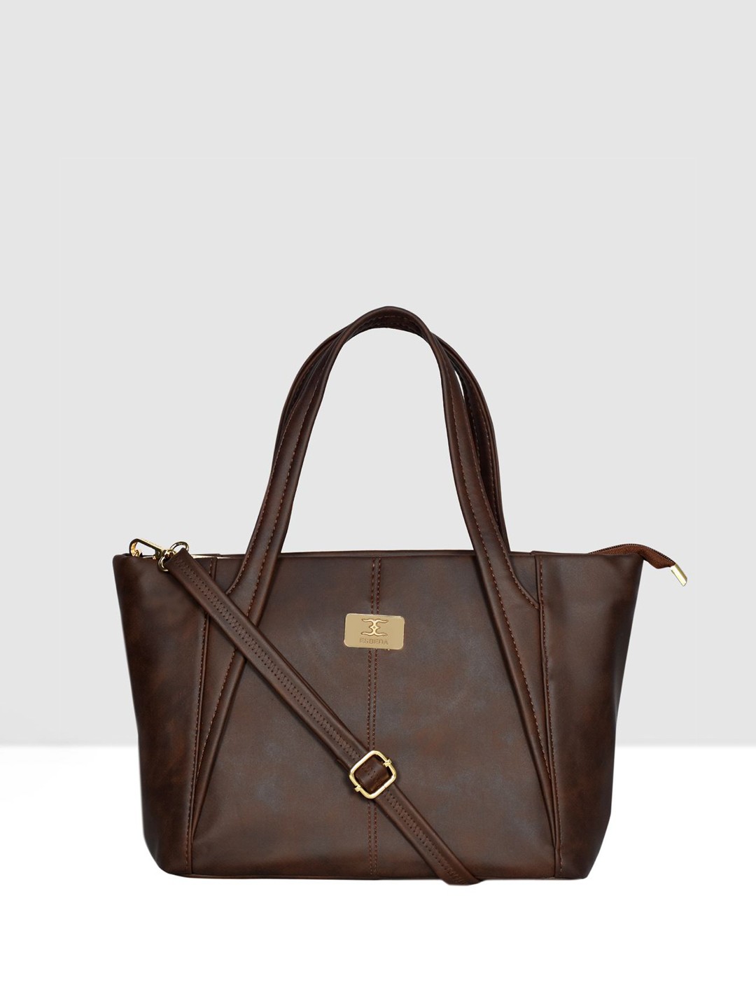

ESBEDA Structured Handheld Bag, Brown