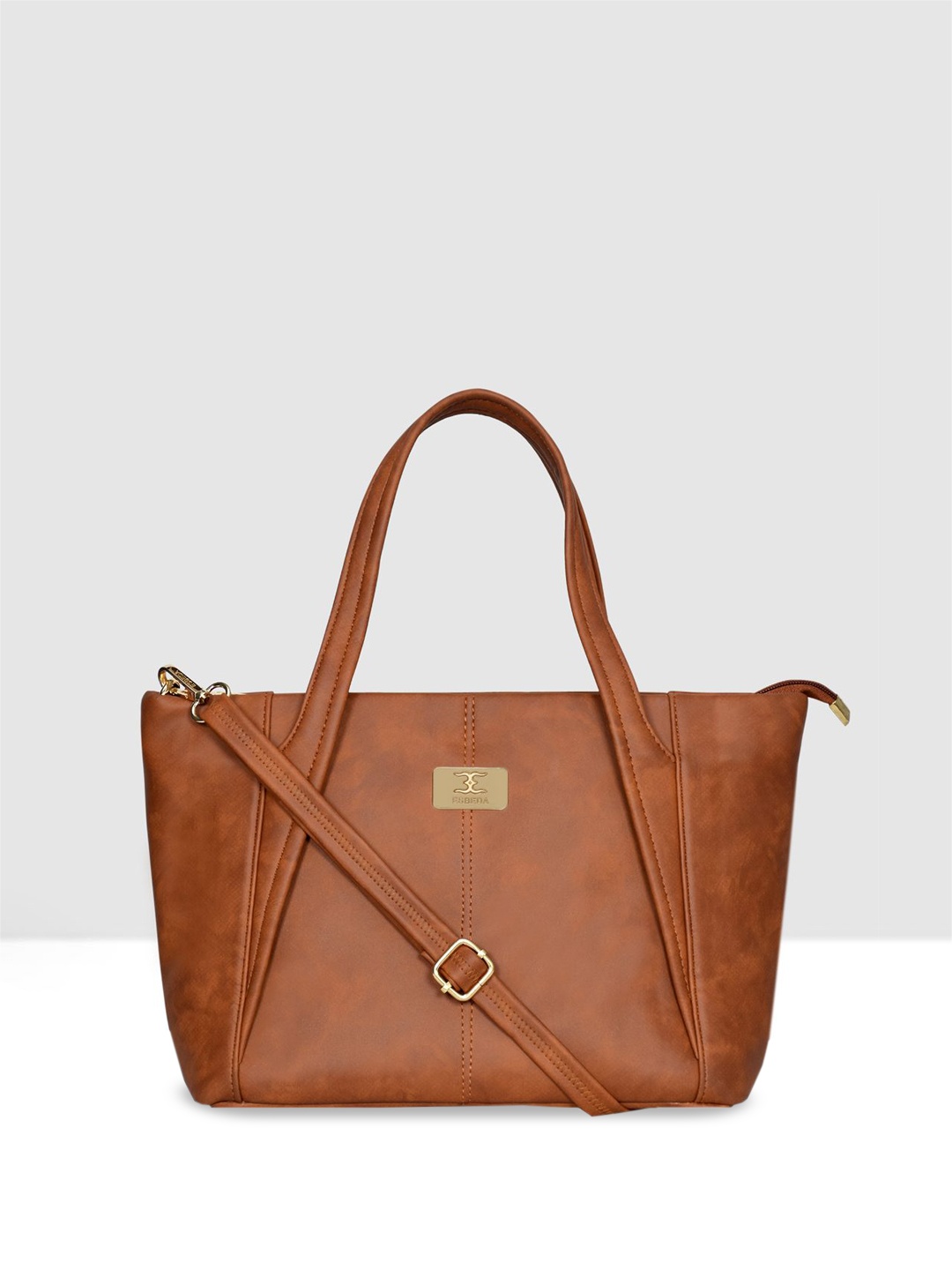 

ESBEDA Structured Handheld Bag, Tan