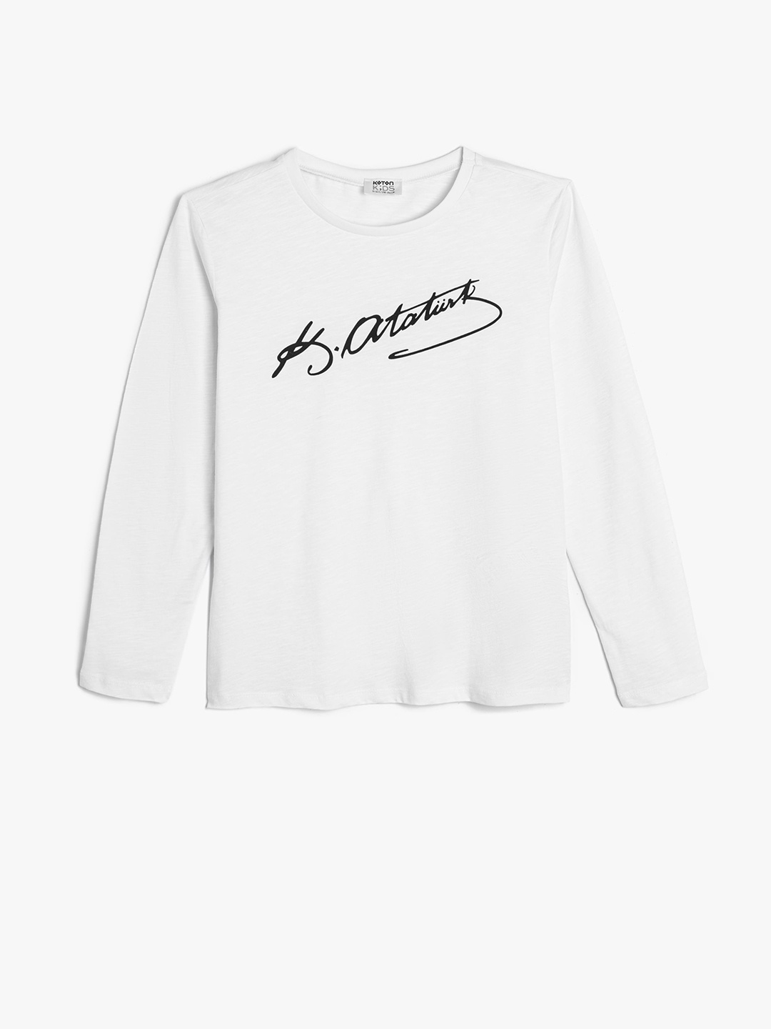 

Koton Boys Typography Printed Round Neck T-shirt, White
