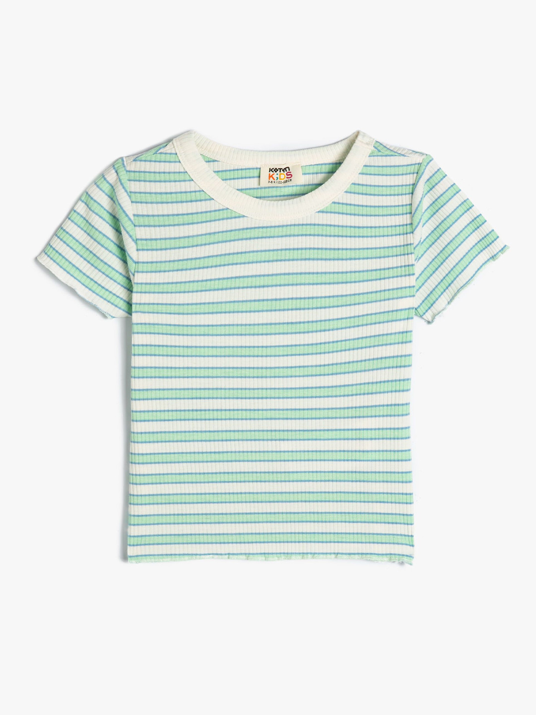 

Koton Girls Striped T-shirt, Green