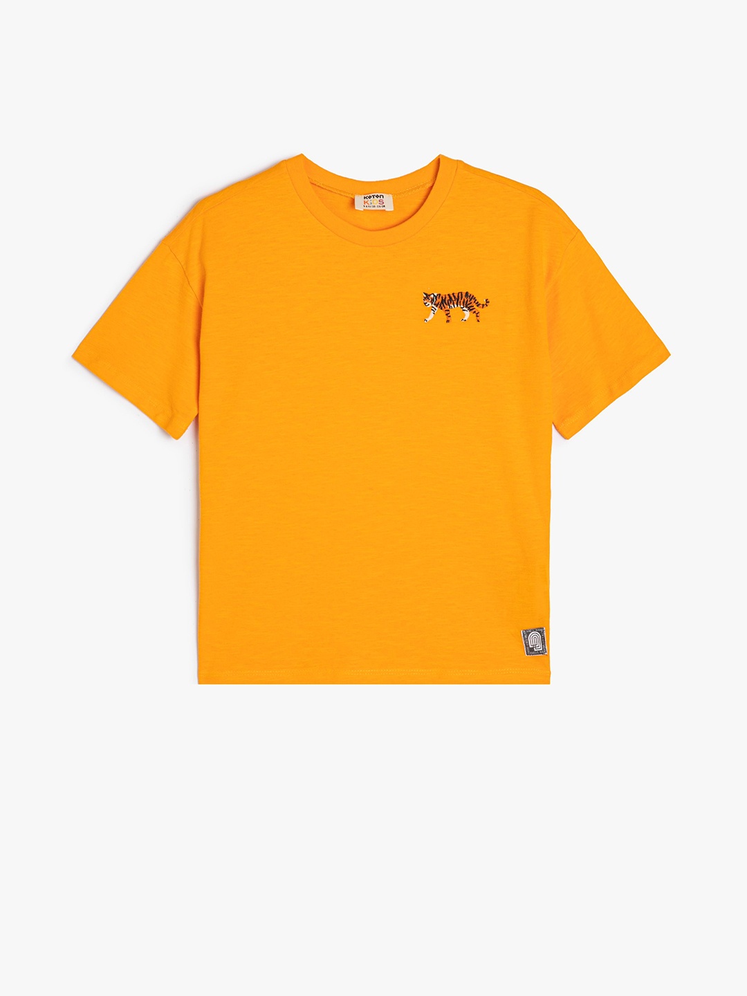 

Koton Boys Animal Graphic Printed Round Neck T-shirt, Orange