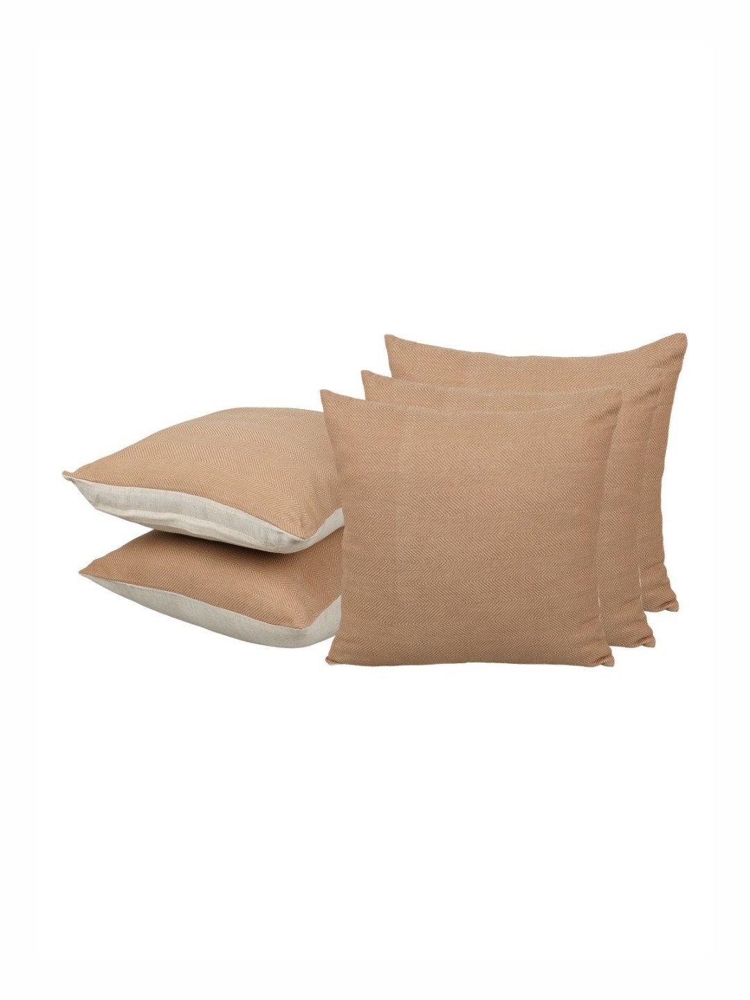 

CDI Brown & White 5 Pieces Square Cotton Cushion Covers