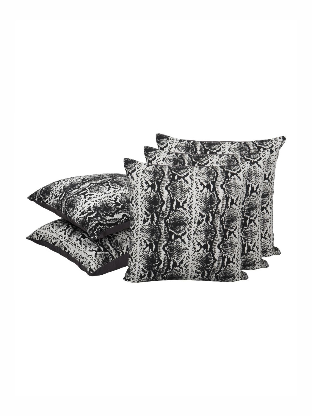 

CDI Black & White 5 Pieces Ethnic Motifs Printed Square Cotton Cushion Covers